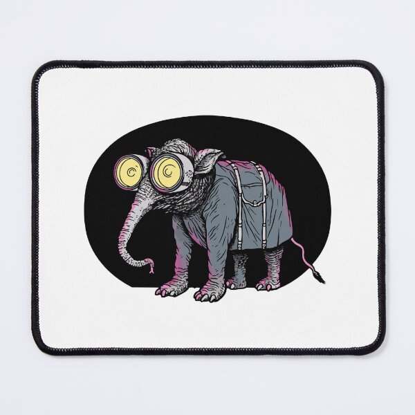 Item preview, Weird Elephant with yellow glasses designed and sold by TheRealmWithin.