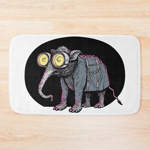 Item preview, Weird Elephant with yellow glasses designed and sold by TheRealmWithin.