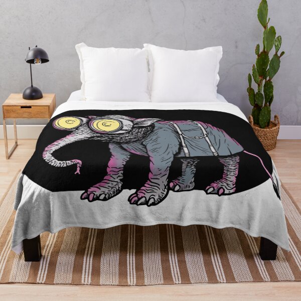 Item preview, Weird Elephant with yellow glasses designed and sold by TheRealmWithin.