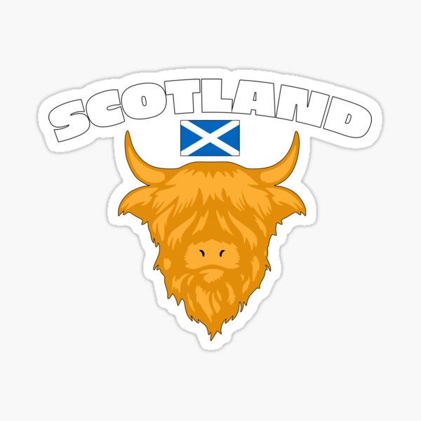 Item preview, Scotland Themed Design with Highland Cow designed and sold by Aux Arc.