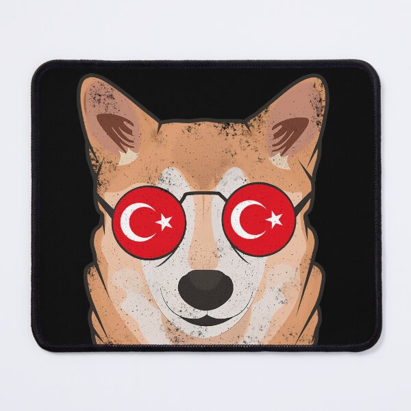 Item preview, Vintage Patriotic Shiba Inu Turkish Flag designed and sold by feether-store.