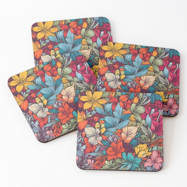 Item preview, A colorful floral pattern designed and sold by johndesign88.