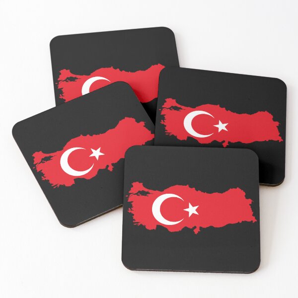 Item preview, Flag Map of Turkey designed and sold by feether-store.