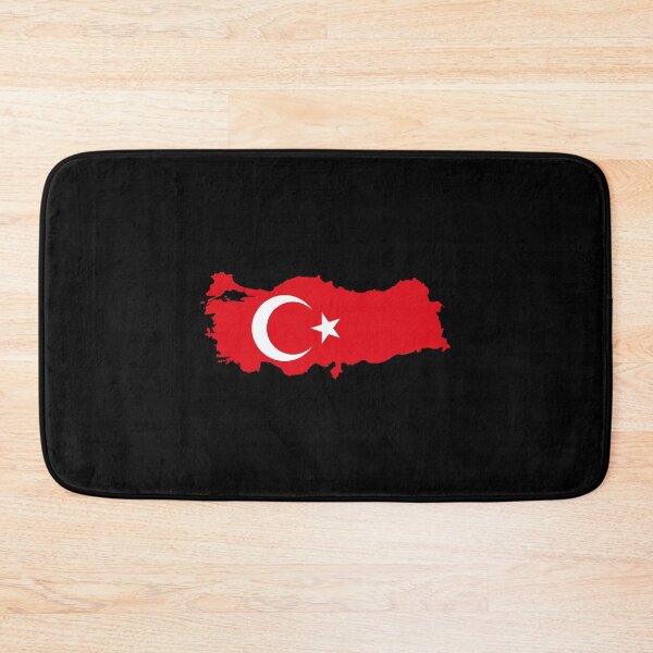 Item preview, Flag Map of Turkey designed and sold by feether-store.