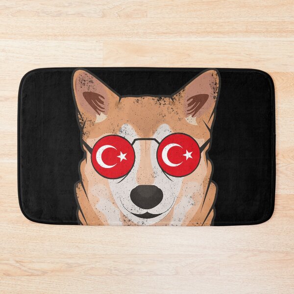 Item preview, Vintage Patriotic Shiba Inu Turkish Flag designed and sold by feether-store.