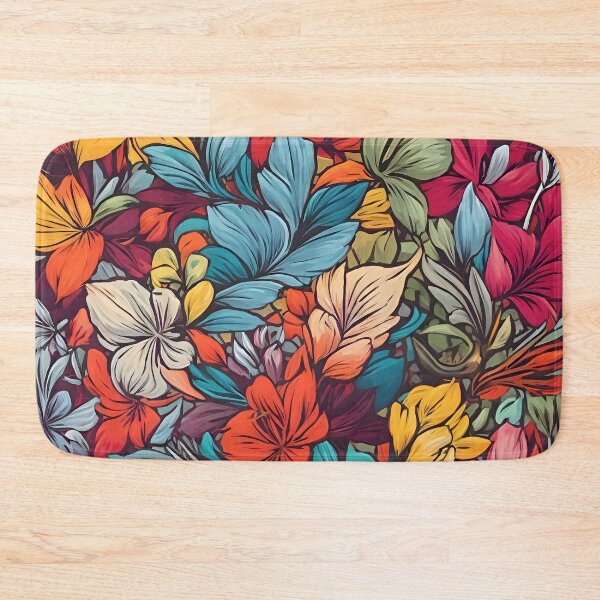 Item preview, A colorful floral pattern designed and sold by johndesign88.