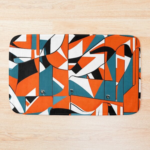 Item preview, A colorful wall with black and white designs designed and sold by johndesign88.