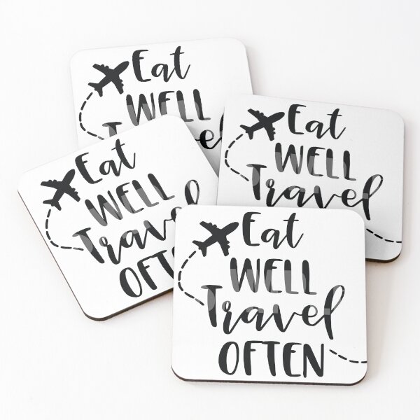 Item preview, Eat well travel often designed and sold by Creative-Wolf16.
