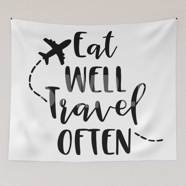 Item preview, Eat well travel often designed and sold by Creative-Wolf16.