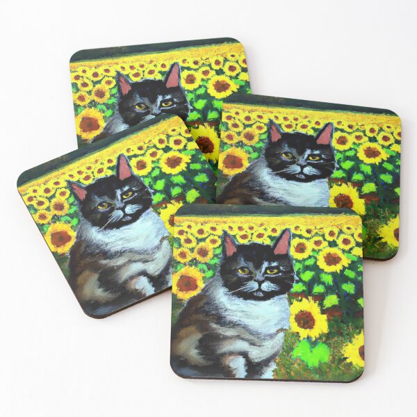 Item preview, Kitty in sunflower fields  designed and sold by H1-made.