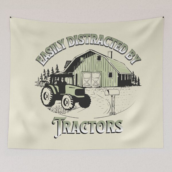 Item preview, Easily Distracted By Tractors designed and sold by PRINYOS.