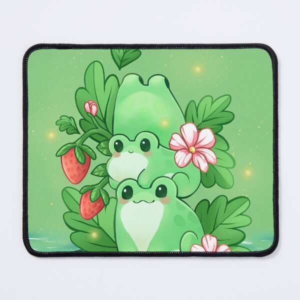 Item preview, Cute Frog Stack on Lily Pad in a Pond Illustration designed and sold by JumpingRabbits.