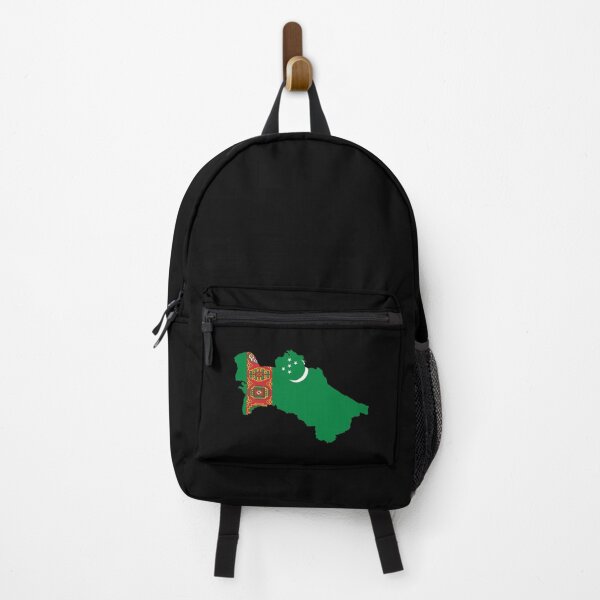 Item preview, Flag Map of Turkmenistan designed and sold by feether-store.