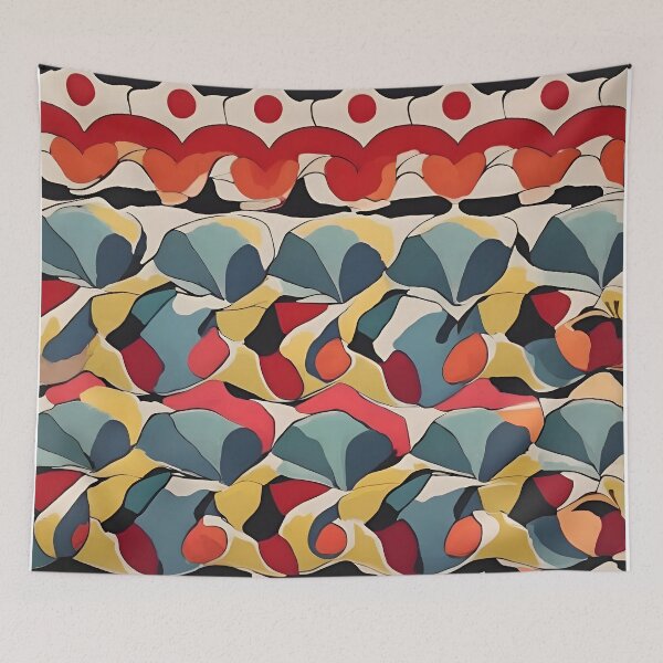 Item preview, A colorful pattern on a wall designed and sold by johndesign88.
