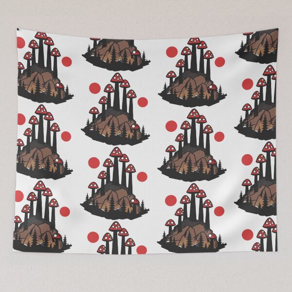 Item preview, Tall mushrooms in the mountains designed and sold by TheRealmWithin.