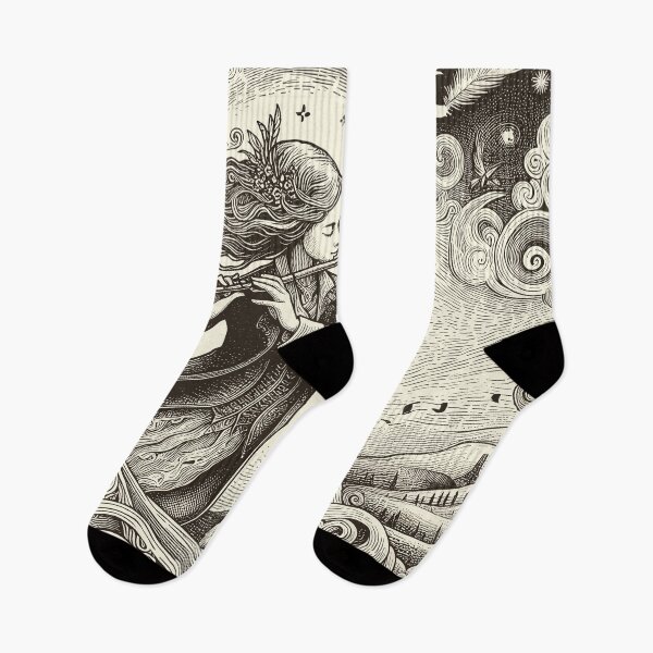 Item preview, Vintage Flutist's Fantasy Adventure designed and sold by Artaverse.