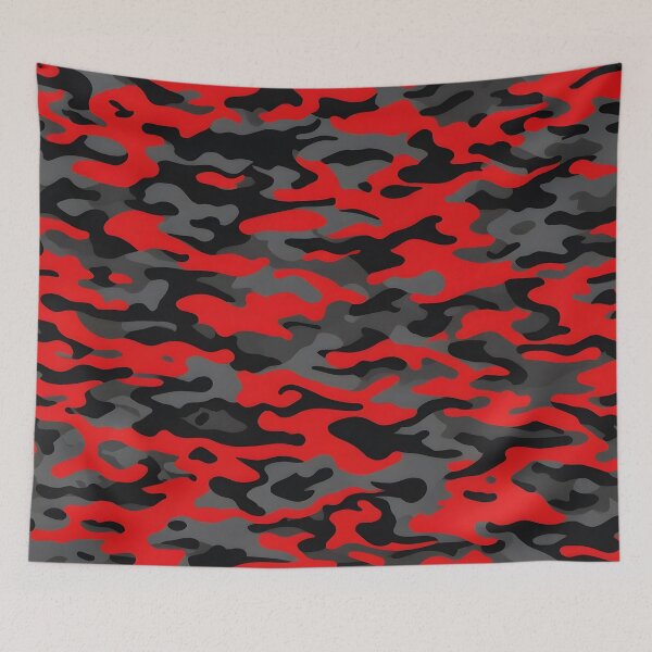 Item preview,  Red and Black Camouflage designed and sold by TheCamoShop.