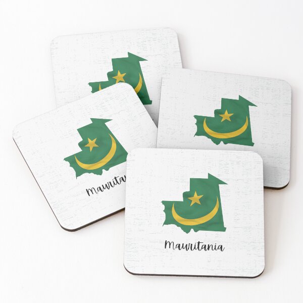 Item preview, Mauritania map and flag Designer designed and sold by simplestic.
