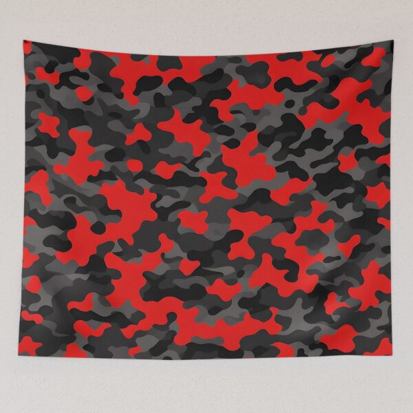 Item preview,  Red and Black Camouflage Pattern designed and sold by TheCamoShop.