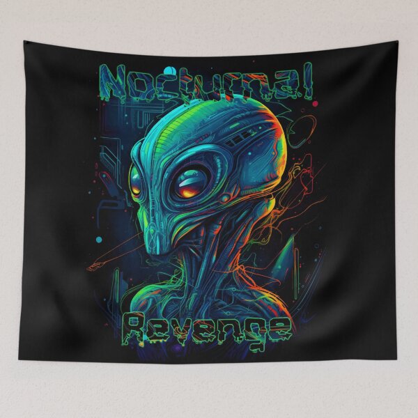 Aperçu de l'œuvre Alien de vengeance nocturne créée et vendue par Spookyashell.