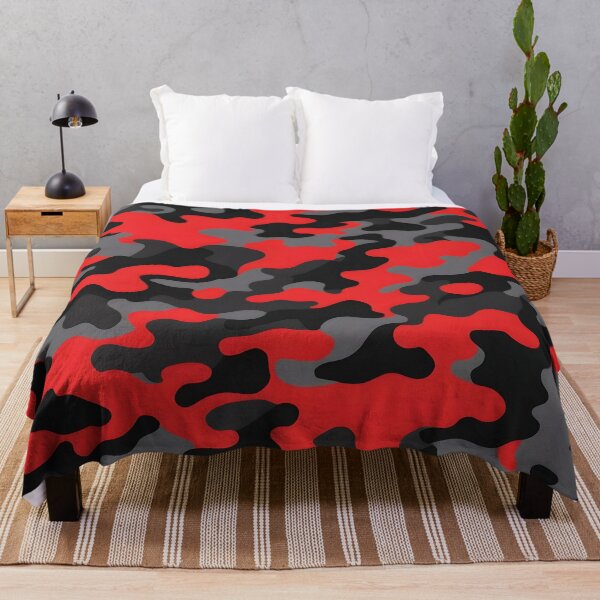 Item preview, Red and Black Camouflage print designed and sold by TheCamoShop.