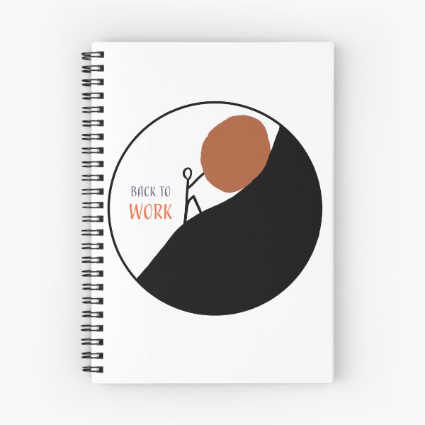 Item preview,  Back to work. illustration and Typography design Ready to print. designed and sold by HEMRO.