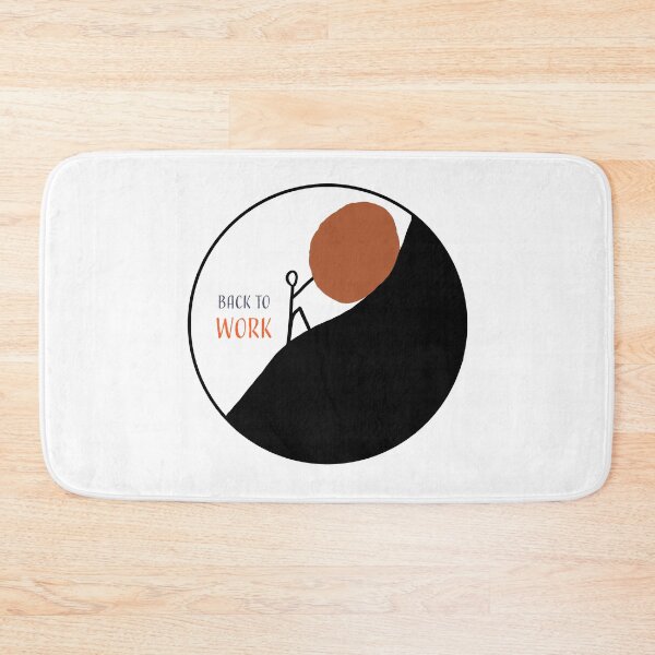 Item preview,  Back to work. illustration and Typography design Ready to print. designed and sold by HEMRO.