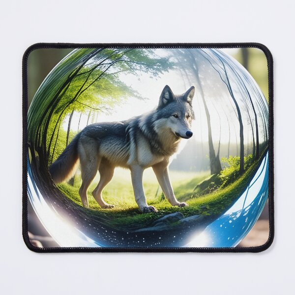 Item preview, Wolf in Crystal Ball designed and sold by Matthew Milner.