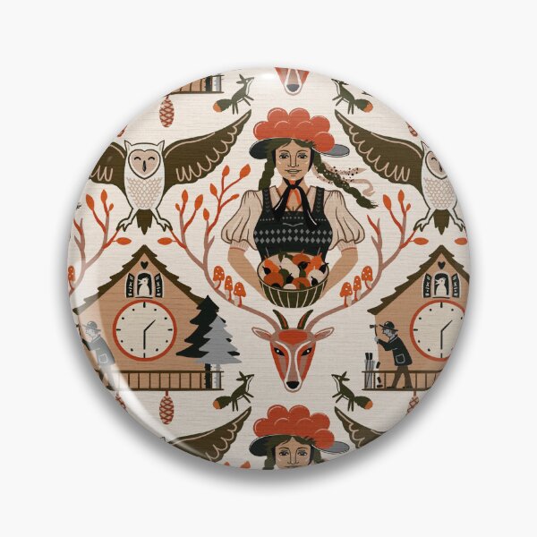 Item preview, Black Forest girl with red boller hat designed and sold by Andrea Snuggs.