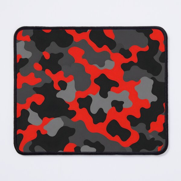 Item preview, Red and Black Camo pattern print designed and sold by TheCamoShop.