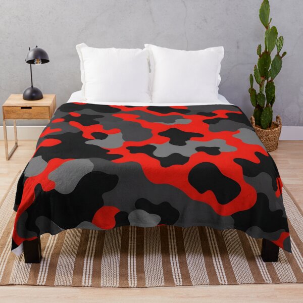 Item preview, Red and Black Camo pattern print designed and sold by TheCamoShop.