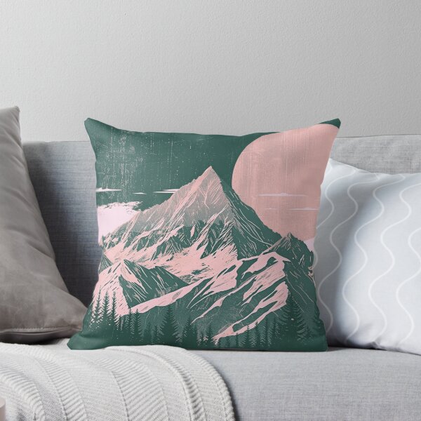 Item preview, Montañas con sol rojo al fondo designed and sold by randrdesign.