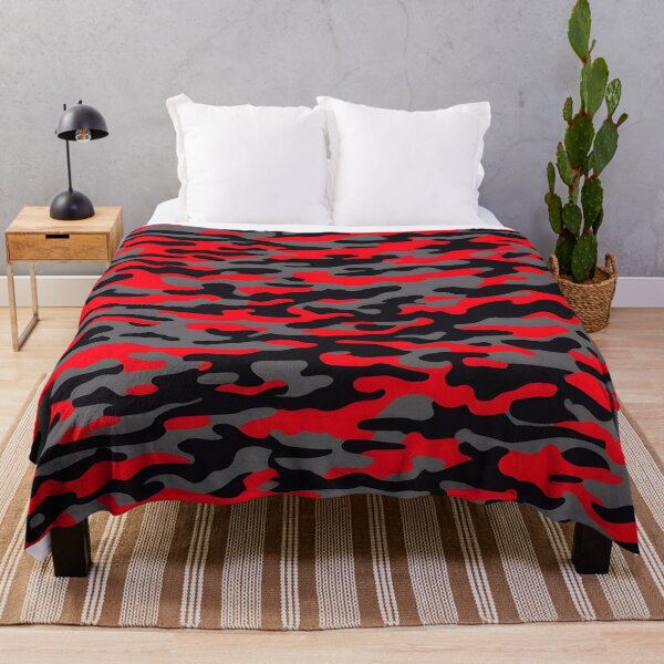 Item preview, Red and Black Camouflage Print designed and sold by TheCamoShop.