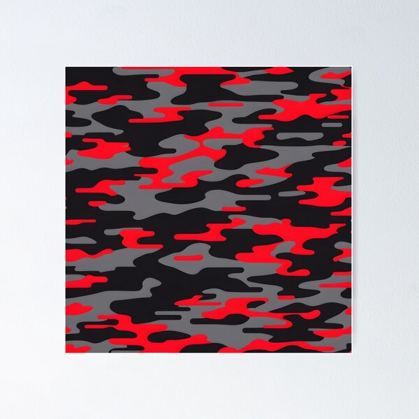 Item preview, Red and Black Camo designed and sold by TheCamoShop.