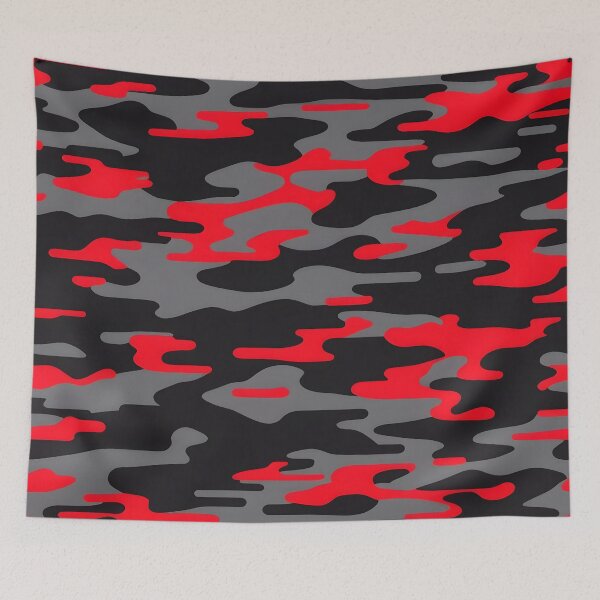Item preview, Red and Black Camo designed and sold by TheCamoShop.