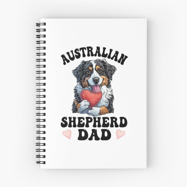 Item preview, Mens Australian Shepherd Dog Dad Valentine Heart - Aussie Dad  designed and sold by CORJIDOG-ART.