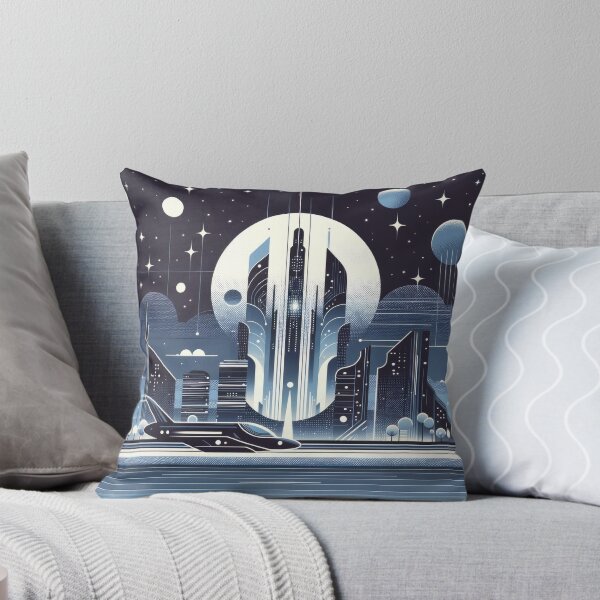 Item preview, Futuristic Cityscape Serenity designed and sold by SunkenCost.