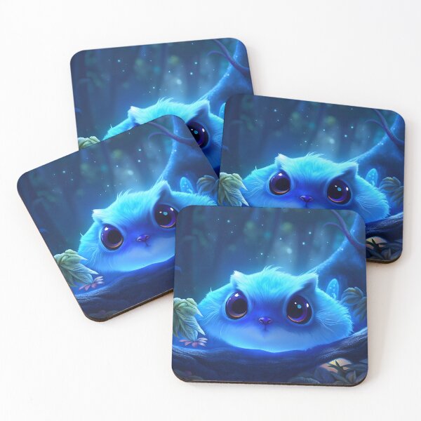Item preview, Nested bioluminescent Forestcreature designed and sold by FunverAI.