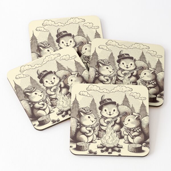 Item preview, Timeless Forest Melodies with Squirrels designed and sold by ECuteDesigns.