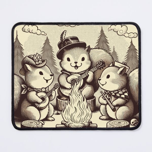 Item preview, Timeless Forest Melodies with Squirrels designed and sold by ECuteDesigns.