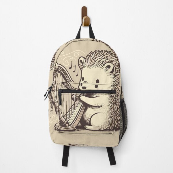Item preview, Artistic Hedgehog in a Harp Waltz designed and sold by ECuteDesigns.