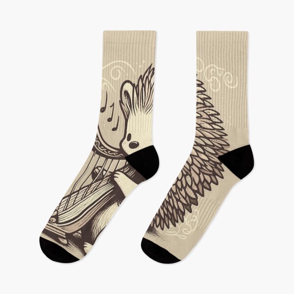 Item preview, Artistic Hedgehog in a Harp Waltz designed and sold by ECuteDesigns.