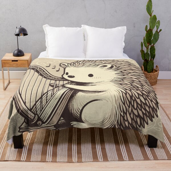 Item preview, Artistic Hedgehog in a Harp Waltz designed and sold by ECuteDesigns.