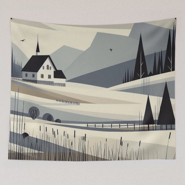 Item preview, Winter Landscape - Whimsical Minimalism designed and sold by HausKatz.