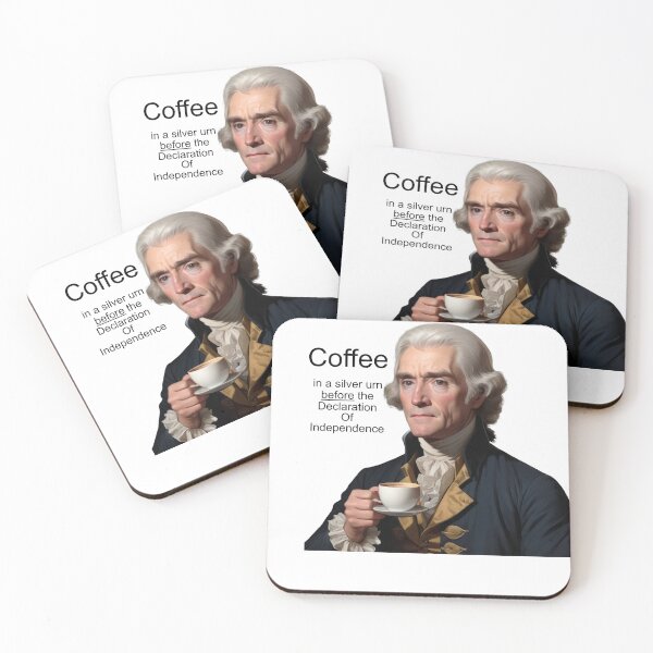 Item preview, Thomas Jefferson, Coffee in a silver urn designed and sold by Web Natural Designs.