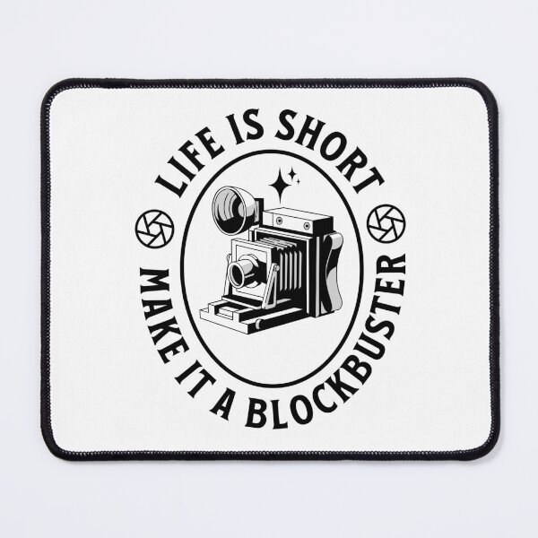 Item preview, Filmmaking Life Is Short Make it a Blockbuster Filmmaker Gift For Cinematographer Camera Lover Vintage Style designed and sold by HosvPrint .s.