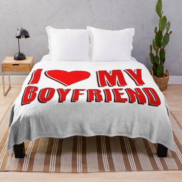 Item preview, I love my boyfriend / I heart my boyfriend - birthday or valentines gift designed and sold by Signs for Dark Times.