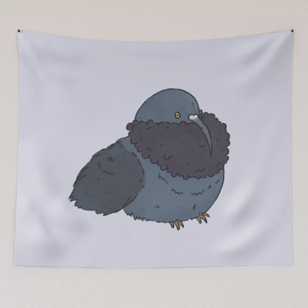 Item preview, Fluffy pigeon drawing designed and sold by OrangesAndFun.