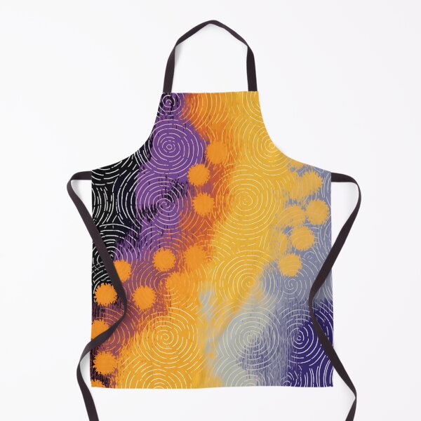 Item preview, Abstract Purple Orange Black Spirals designed and sold by EnchantArtCo.