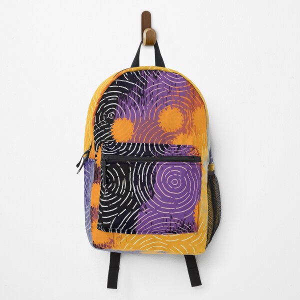 Item preview, Abstract Purple Orange Black Spirals designed and sold by EnchantArtCo.